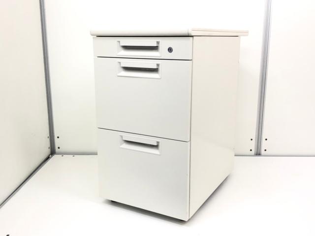 【中古】LEED LE-WC0470-3 W4 プラス（PLUS） 脇机3段