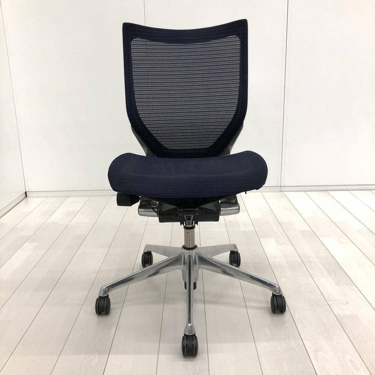 中古】バロンメッシュチェア CP83AR FDH4 オカムラ/okamura 肘無ロー