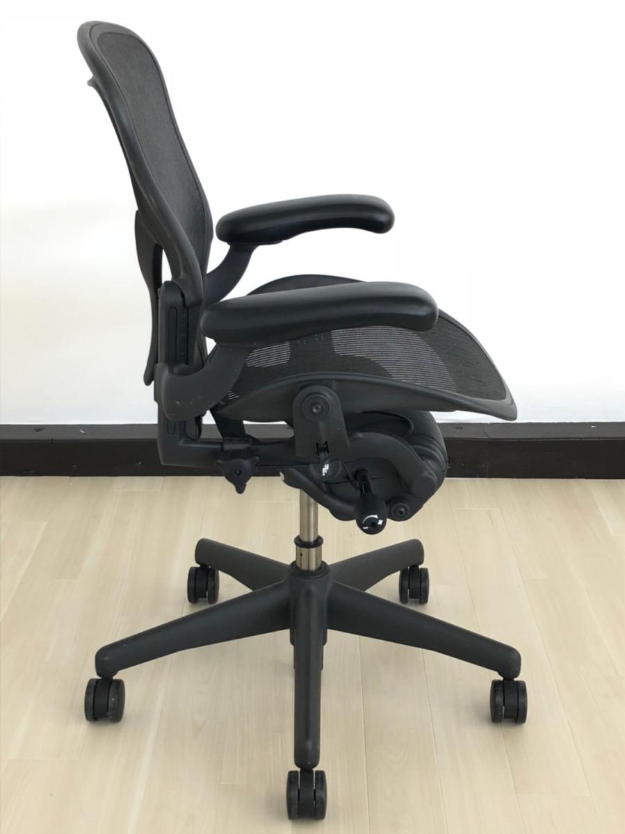 中古】アーロンチェア Herman Miller/ハーマンミラー 肘付ハイバック