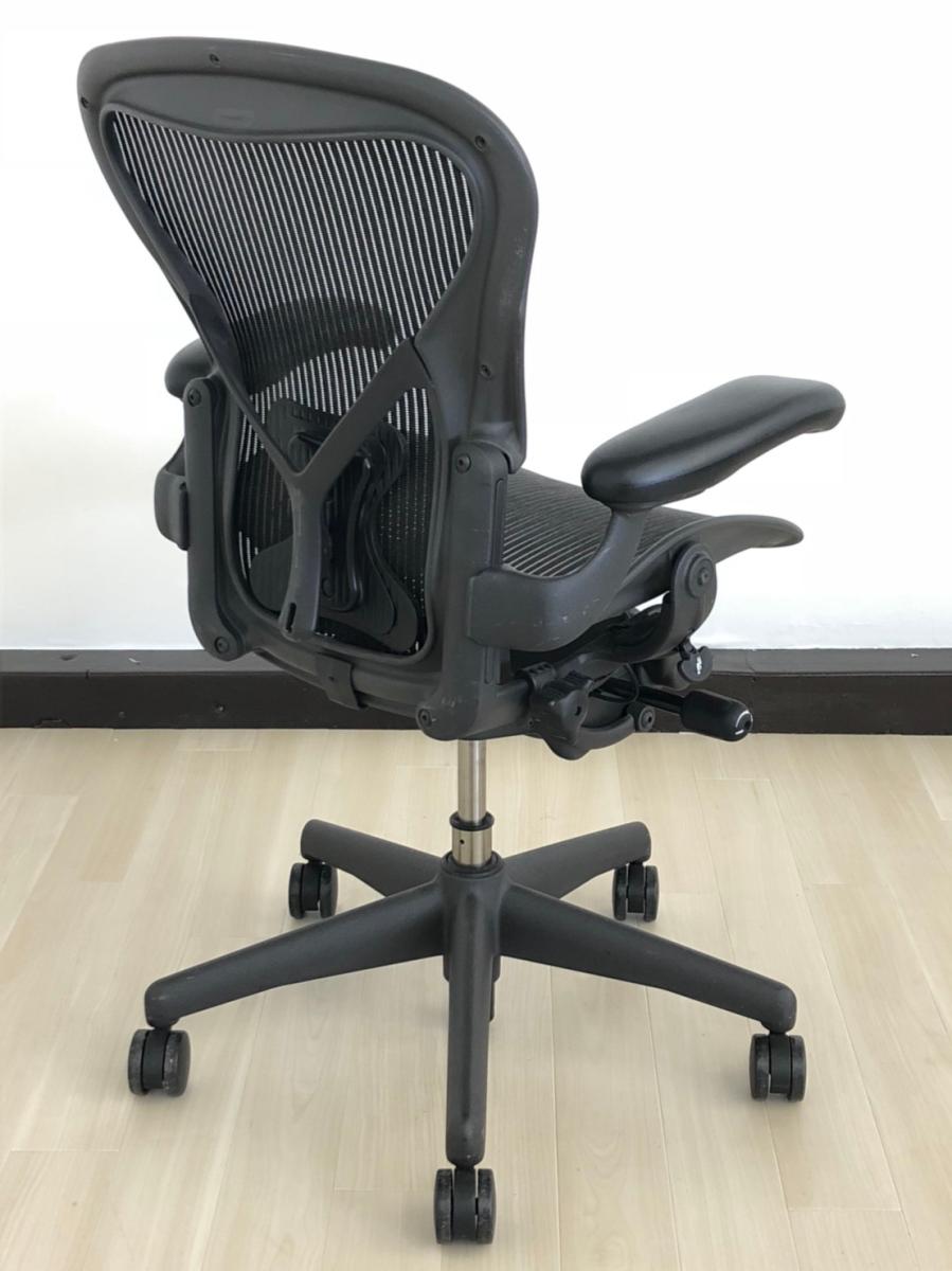 中古】アーロンチェア Herman Miller/ハーマンミラー 肘付ハイバック