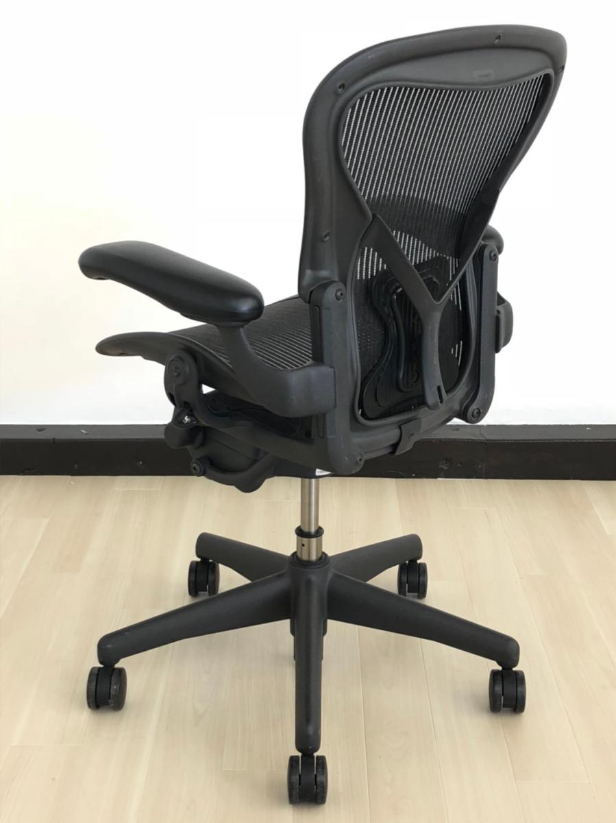 中古】アーロンチェア Herman Miller/ハーマンミラー 肘付ハイバック