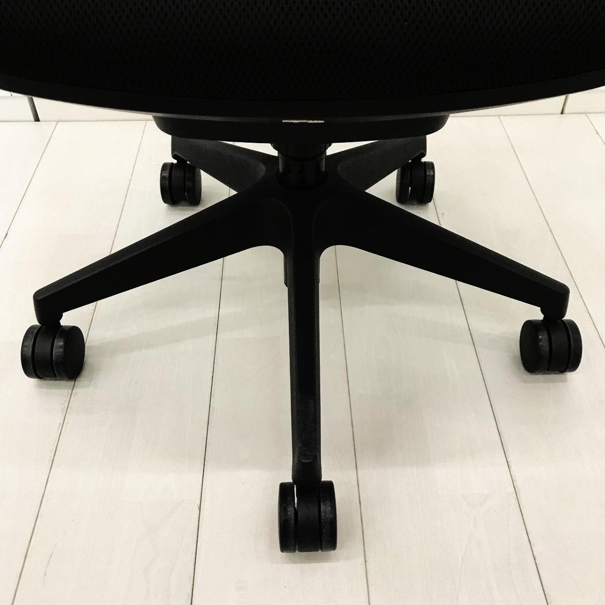 中古】 SFN-46M0-M BK アイリスチトセ 肘無ハイバックチェア 618141