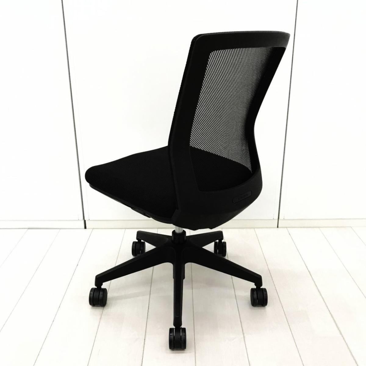 中古】 SFN-46M0-M BK アイリスチトセ 肘無ハイバックチェア 618141