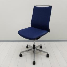 【9/29(火)入荷予定商品！】【スタイリッシュさが人気のオフィスチェア！インナーメッシュ構造による優しく包み込む座り心地！】■オカムラ(okamura)製　モード(mode)シリーズ　肘無　ハイバック　クロスバックタイプ　■ダークブルー