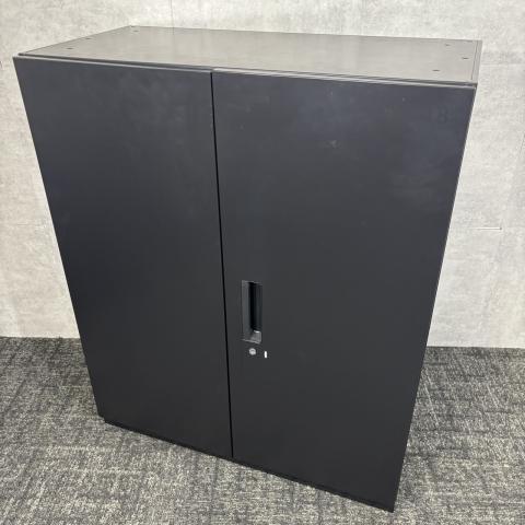 【中古】その他シリーズ NS-105A BK プラス（PLUS） ローキャビネット／両開き