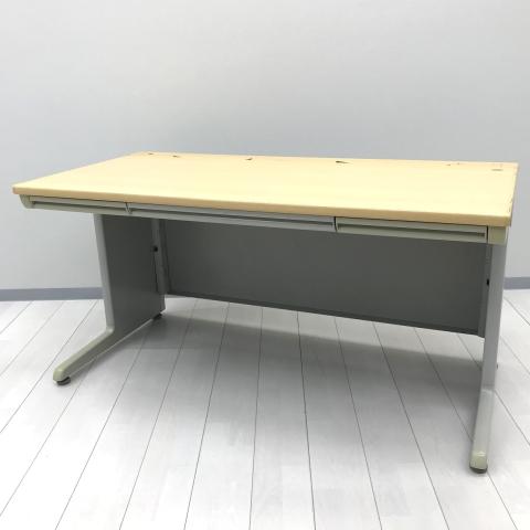 【ワークスペース充実!人気のナチュラル木目カラー!】■オカムラ製 平デスク W1400×D700×H700mm ■高品質な国産スチールデスクがお買い得!【Okamura SD-e】