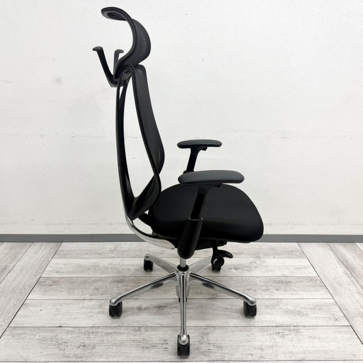 中古】サブリナ C834BR FSY1 オカムラ/okamura 肘付ハイバックチェア