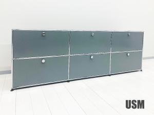 USMハラー 3列2段キャビネット ミッドグレー D350 DDEX