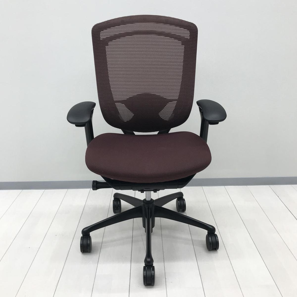 中古】コンテッサチェア CM32BB-FGF8 オカムラ/okamura 肘付ハイバック