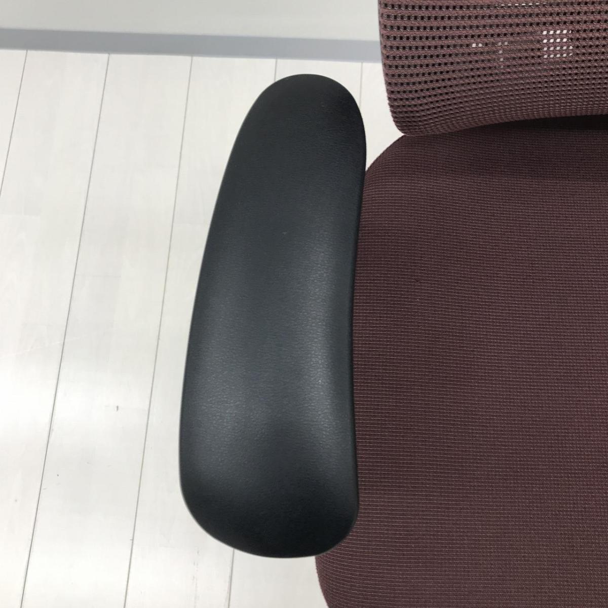 中古】コンテッサチェア CM32BB-FGF8 オカムラ/okamura 肘付ハイバック