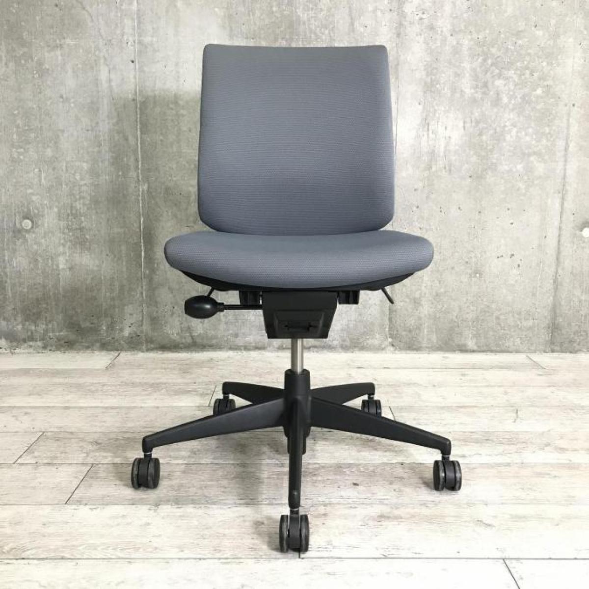 中古】ウィザードチェア コクヨ/KOKUYO 肘無ローバックチェア 618311