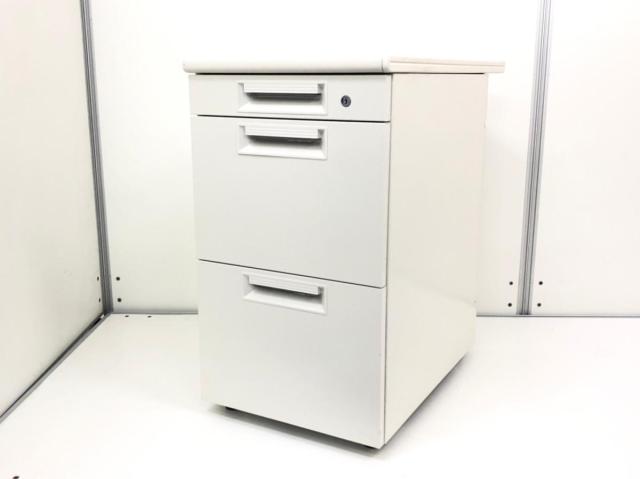 【中古】LEED LE-WC0470-3 W4 プラス（PLUS） 脇机3段