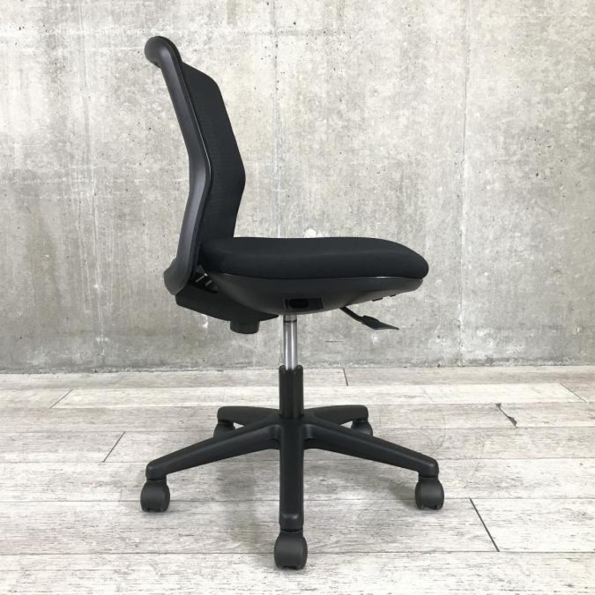 中古】エニーザ AMF2-10BS ウチダ/UCHIDA 肘無ローバックチェア 618476