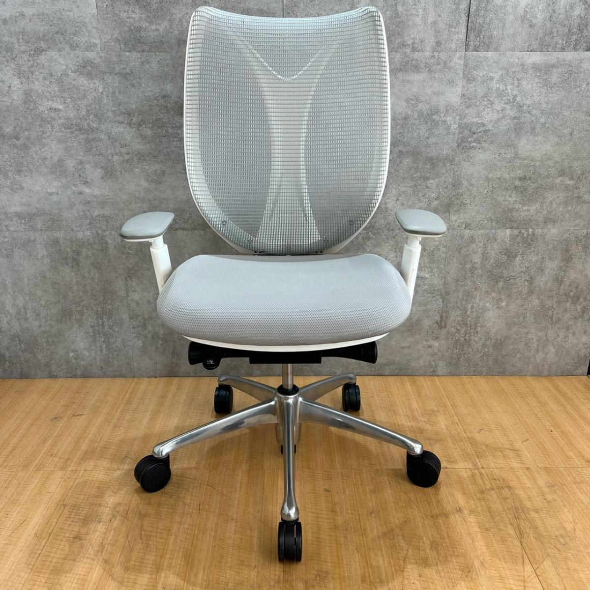 ドイツ　ウィスナーハーガー シンピュア　チェア　③ オカムラ　10万　モダン 中古】サブリナ C853BW FSZ3 オカムラ/okamura 肘付ハイバックチェア