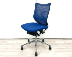 【在庫入替セール品！（本在庫限定価格）】■オカムラ/バロン（Baron）　■ダークブルー　■背面メッシュ　■肘無/ローバック　■オススメ(おすすめ) /人気/定番商品　【弊社使用欄 :A01052301】【SH】