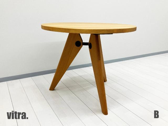 B)vitra/ヴィトラ GURIDON / ゲリドンGURIDON / ゲリドン ジャン・プルーヴェ ナチュラルオーク ラウンドテーブル φ900