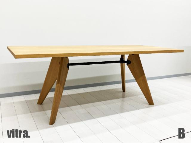 B)vitra/ヴィトラ TABLE S.A.M Bois / ターブル S.A.M ボワ テーブル ソルヴェイ ジャン・プルーヴェ ナチュラルオーク
