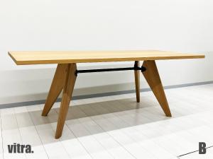 B)vitra/ヴィトラ　TABLE S.A.M Bois / ターブル S.A.M ボワ 　テーブル ソルヴェイ　ジャン・プルーヴェ　ナチュラルオーク