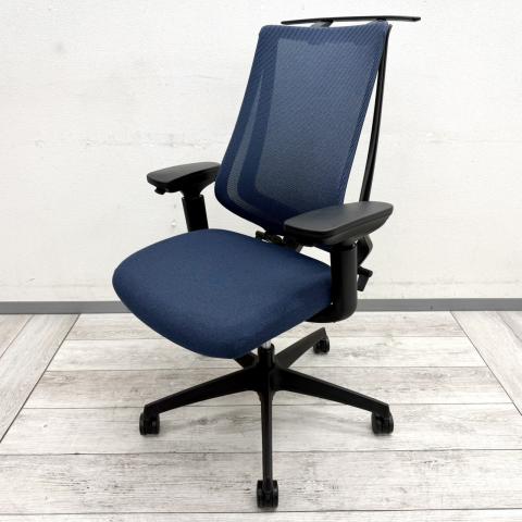 【中古】デュオラ メッシュ C08S-20M-BKT7T71 コクヨ（KOKUYO） 肘付ハイバックチェア