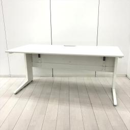 【スタイリッシュなデザインと機能性を兼ね備えたシンプルデスク！】■オカムラ(okamura)製　プロユニット(Pro Unit)シリーズ　平机　引き出し無　W1600×D700㎜　■幕板付き　■天板：ネオホワイト/615006 オフィスバスターズ　水戸サテライト　大子町　北茨城市　高萩市　日立市　常陸太田市　常陸大宮市　那珂市　東海村　ひたちなか市　城里町 水戸市　笠間市　茨城町　大洗町　小美玉市