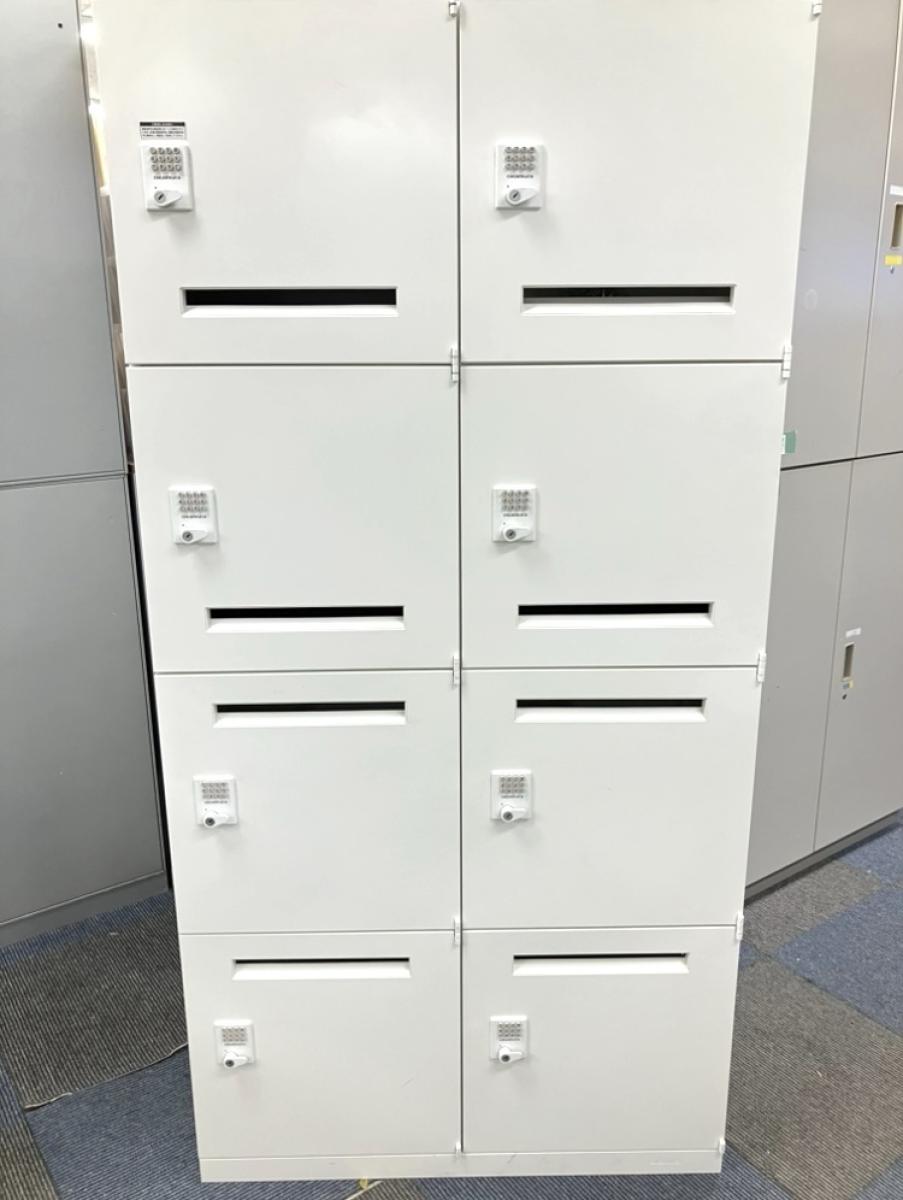 リズムロッカー  送料込み 中古】レクトラインロッカー 4BM47X ZA75 オカムラ/okamura 8人用