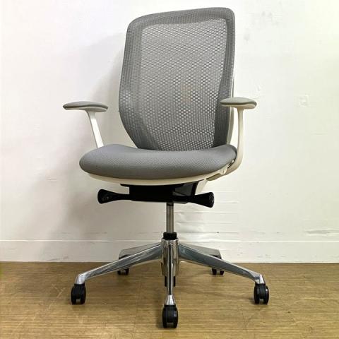 【中古】シルフィーメッシュ C646BW FMR3 オカムラ（okamura） 肘付ハイバックチェア