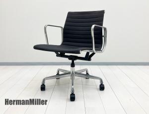 HermanMiller/ハーマンミラー　イームズ アルミナムチェア 　ローバック　チャコールグレー ファブリック