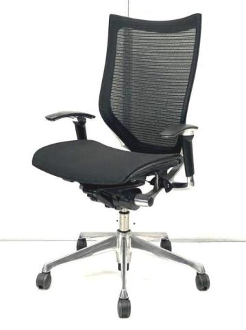 【中古】バロンメッシュチェア CP85AR-FDH1 オカムラ（okamura） 肘付ハイバックチェア
