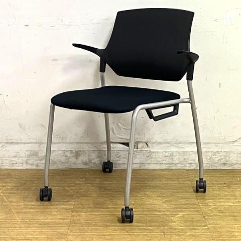 【中古】ステンザ KLC-555GB-T1T1 イトーキ（ITOKI） スタッキングチェア