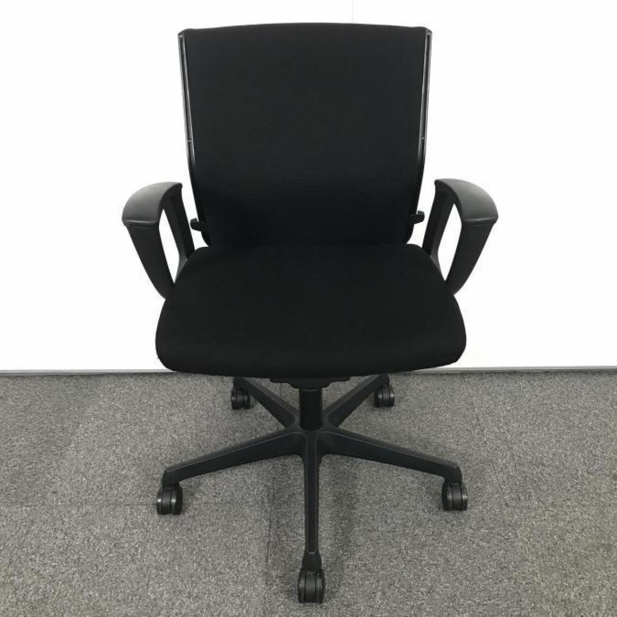 中古】エスクード C443KG 9961 オカムラ/okamura 肘付ローバックチェア
