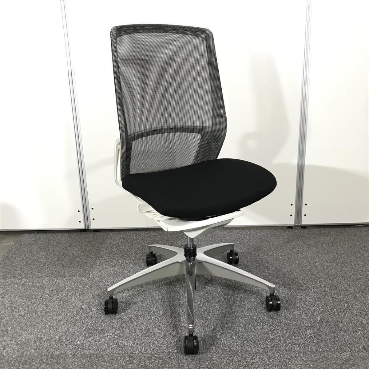 中古】フィノラ ポリッシュ オカムラ/okamura 肘無ハイバックチェア