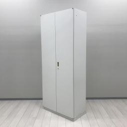 【オフィス書類をスッキリ整理! A4ファイル6段収納可能と圧倒的な保管量!】■イトーキ(ITOKI)製 シンライン(THIN LINE)シリーズ 両開き書庫 ハイキャビネット H2150㎜ ■シリンダー錠 ■ホワイト ※日焼け有 【弊社使用欄:A01098838】【KN】