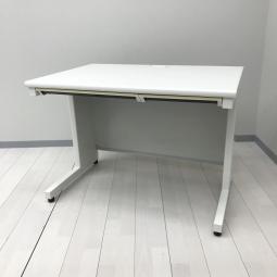 【2台限定】【コンパクトな定番デスク入荷！】■プラス(PLUS)製　JSシリーズ　平机　引き出し付　■W1000×D700×H700㎜　■ホワイト【中古家具】【大阪】【安い】