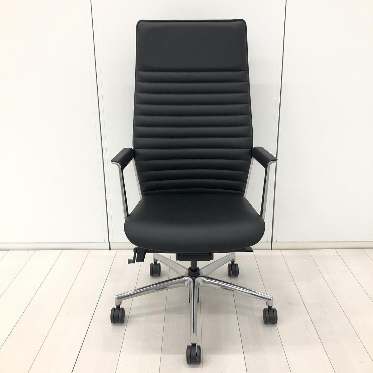 中古】フィルメ L434FE P794 オカムラ/okamura 肘付ハイバックチェア