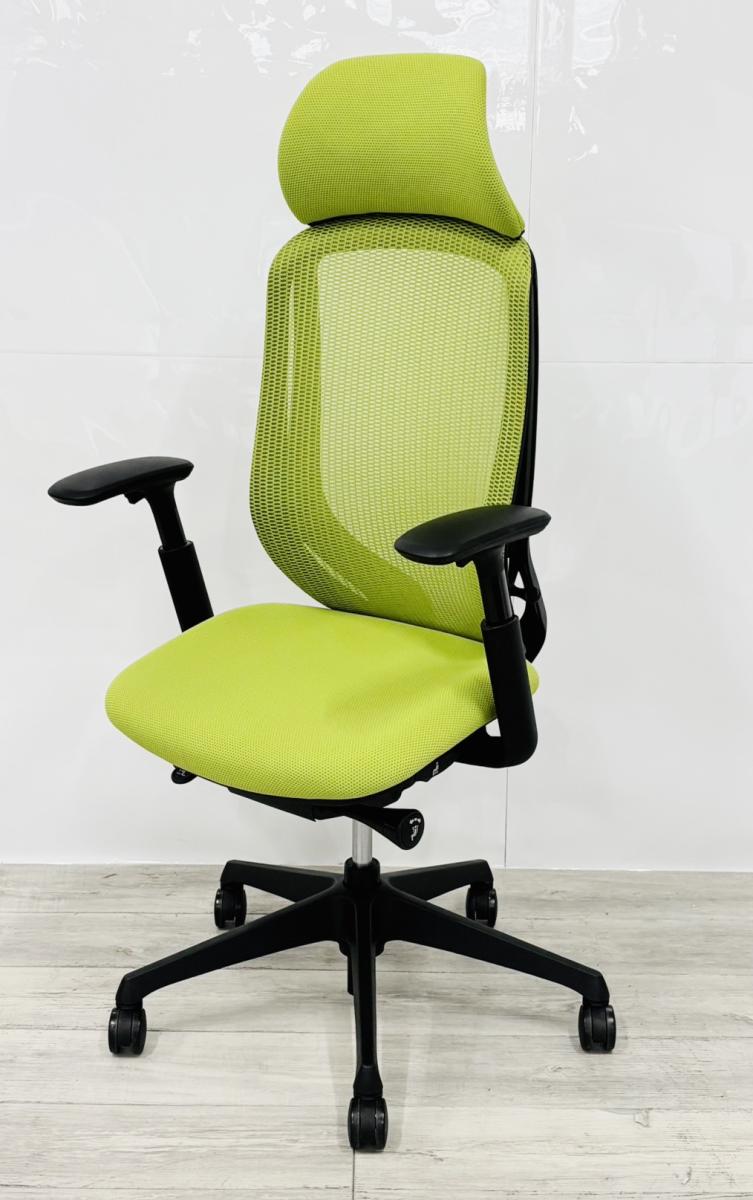 bl　オカムラ　シルフィーチェア　前傾機能　ハイバック　メッシュタイプ　中古 中古】シルフィーメッシュ オカムラ/okamura 肘付ハイバックチェア