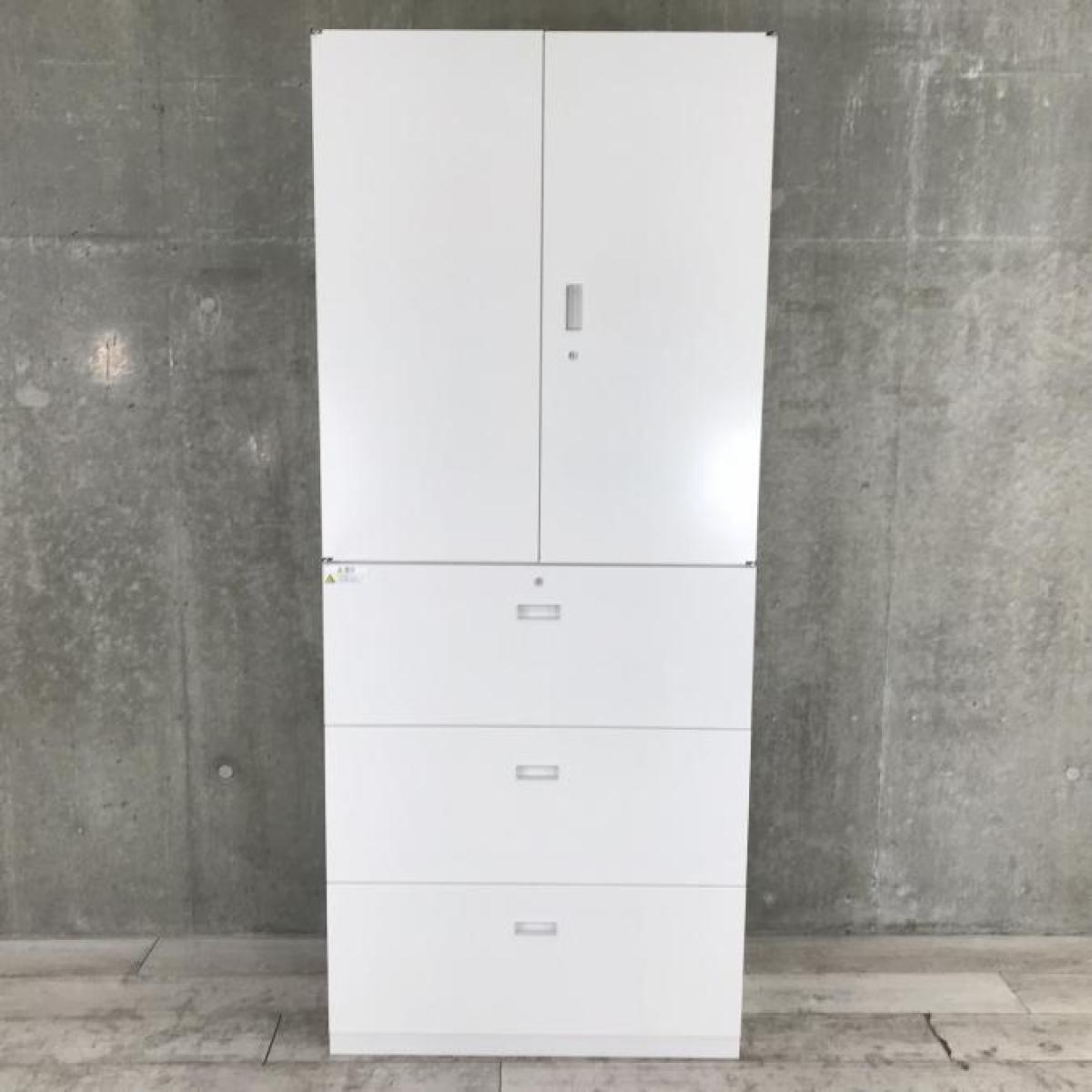 中古】シンライン イトーキ/ITOKI ハイキャビネット／両開き＋3段