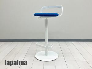 lapalma / ラパルマ　MAK / マック 昇降式ハイスツール　パトリック・ノルゲ　ホワイトｘブルー　カウンターチェア