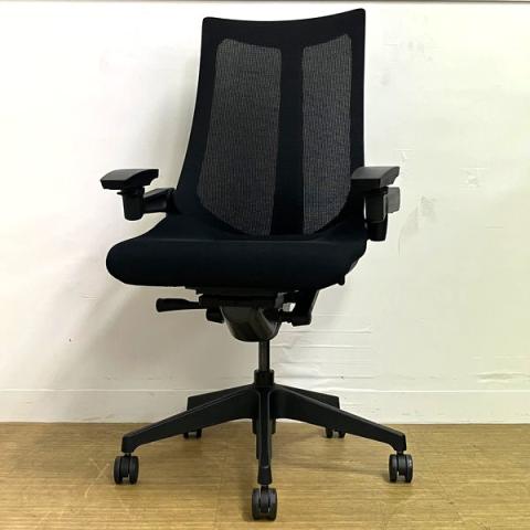 【中古】アクト メッシュ 樹脂 KG-477JV-T1T1 イトーキ（ITOKI） 肘付ハイバックチェア