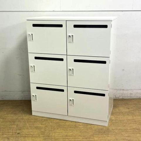 【中古】エルレージ 5-856-0542 ウチダ（UCHIDA) 6人用パーソナルロッカー