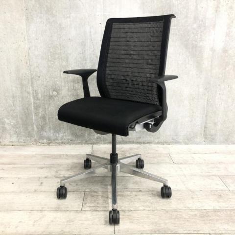 【中古】シンクチェア（旧モデル）  Steelcase（スチールケース） 肘付ハイバックチェア