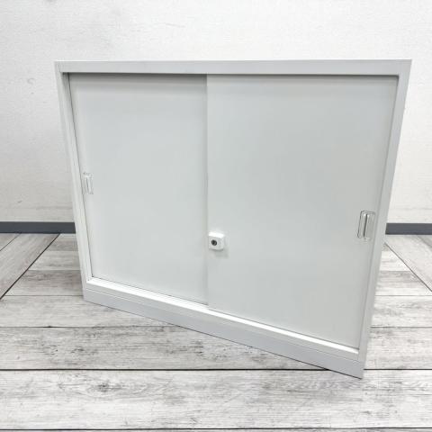 【中古】レクトライン 4B411Y ZA75 オカムラ（okamura） ローキャビネット／引き違い