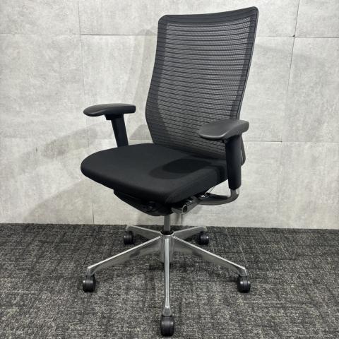 【中古】コーラルメッシュ CQ85BR FSH1 オカムラ（okamura） 肘付ハイバックチェア