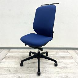 【長時間作業に最適な高機能！包み込まれるクッション仕様！】■オカムラ(okamura)製　シルフィ(Sylphy)チェア　ハイバック　ファブリックタイプ　■ハンガー付き　■ブルー×ブラックシェル
#岐阜 #愛知 #三重 #静岡 #福井 #石川 #富山 #滋賀