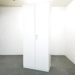 【カギ作成可能！】【オフィス書類をたっぷり収納できます！　大人気の両開き書庫！】■内田洋行　BEストレージ　ホワイト　■シリンダー錠　　■A4サイズ6段収納