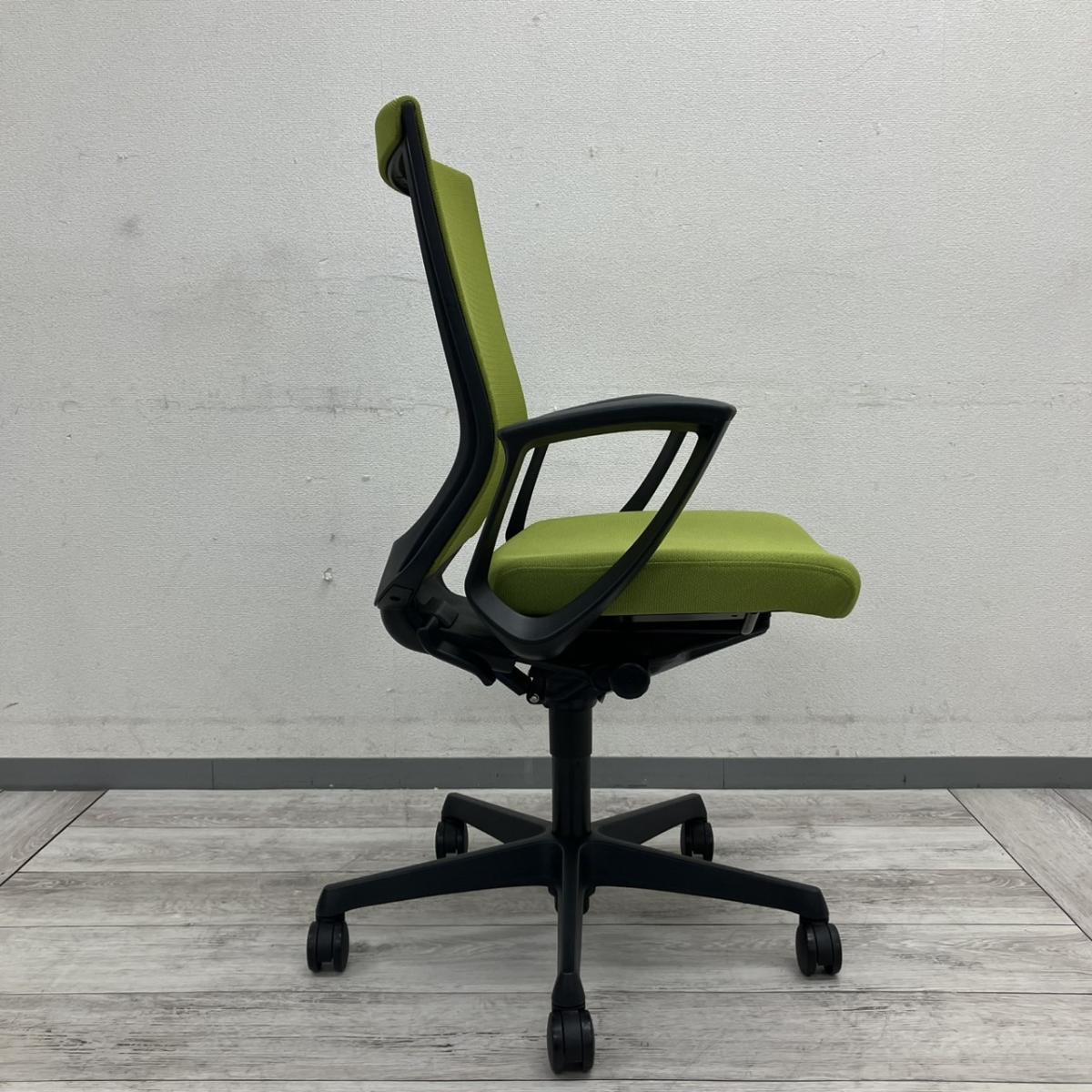 中古】エスクード C447ZR FHB6 オカムラ/okamura 肘付ハイバックチェア