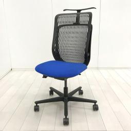 【594259】【背もたれの通気性と座面の心地よいクッション性が大人気!】■ウチダ(UCHIDA)製 エージェイ(AJ)チェア ハイバック 肘無し ■新型 丸レバー ■背面:樹脂メッシュ ■ブルー×ブラックシェル オフィスバスターズ 水戸サテライト 大子町 北茨城市 高萩市 日立市 常陸太田市 常陸大宮市 那珂市 東海村 ひたちなか市 城里町 水戸市 笠間市 茨城町 大洗町 小美玉市