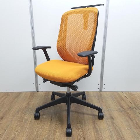 【中古】シルフィーメッシュ  オカムラ（okamura） 肘付ハイバックチェア