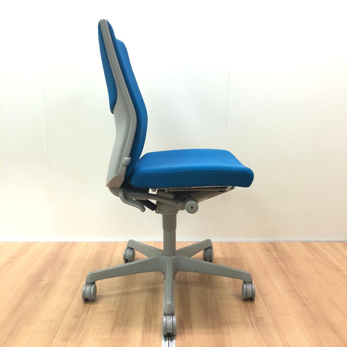 オカムラ エスクード オフィスチェア（C483FR） 中古】エスクード C445GR-FFW5 オカムラ/okamura 肘無ハイバックチェア
