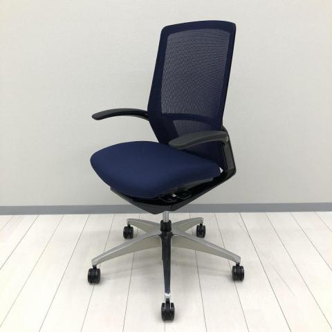 【中古】フィノラ ポリッシュ  オカムラ（okamura） 肘付ハイバックチェア