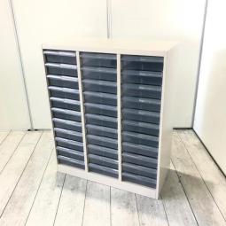 【書類・小物整理の強い味方！】珍しいサイズのコクヨ製クリスタルトレーが入荷いたしました！
■コクヨ/書類整理庫シリーズ/S-A423F1N/ナチュラルグレー　クリスタルトレーキャビネット　A4サイズ　深型トレー